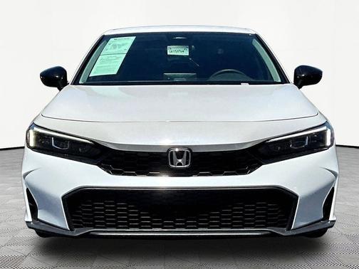 Platinum White Pearl 2025 Honda Civic LX