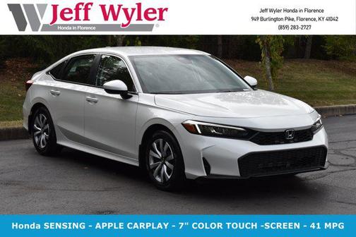 Platinum White Pearl 2026 Honda Civic LX