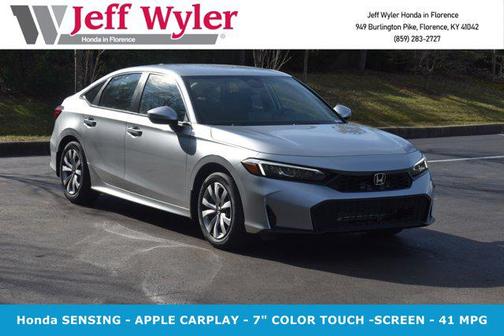 Solar Silver Metallic 2026 Honda Civic LX