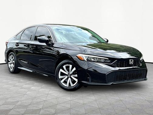 Crystal Black Pearl 2025 Honda Civic LX