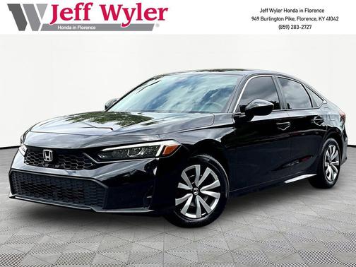 Crystal Black Pearl 2025 Honda Civic LX