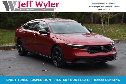Radiant Red Metallic 2026 Honda Accord Hybrid Sport-L