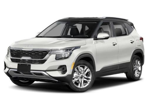 Clear White/Black Roof 2023 Kia Seltos S