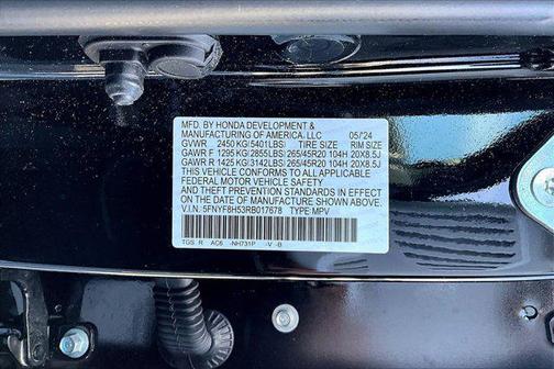 Crystal Black Pearl 2024 Honda Passport AWD EX-L