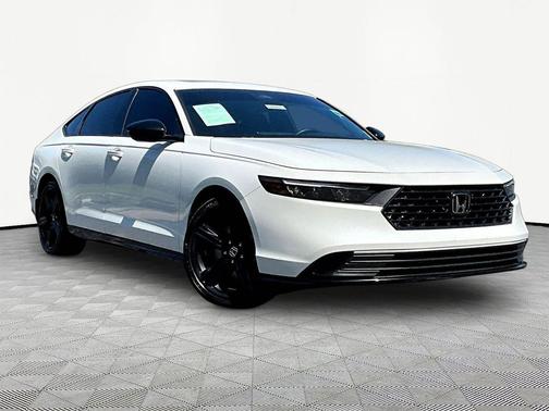 Platinum White Pearl 2024 Honda Accord Hybrid Sport-L