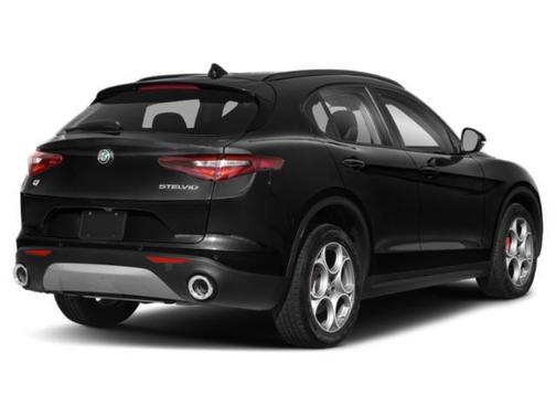 Vulcano Black Metallic 2019 Alfa Romeo Stelvio Ti Sport
