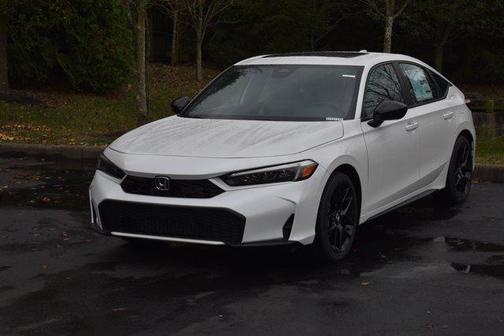 Platinum White Pearl 2026 Honda Civic Hybrid Sport