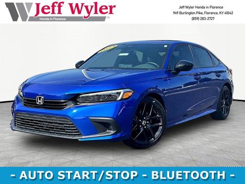 Aegean Blue Metallic 2023 Honda Civic Sport