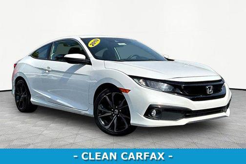 Platinum White Pearl 2019 Honda Civic Sport