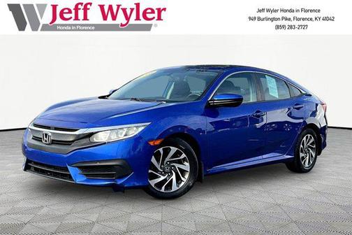 Aegean Blue Metallic 2016 Honda Civic EX