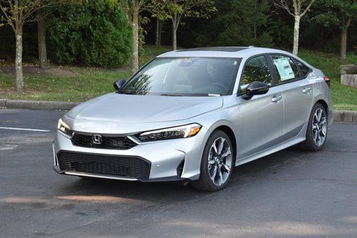 Solar Silver Metallic 2026 Honda Civic Hybrid Sport Touring