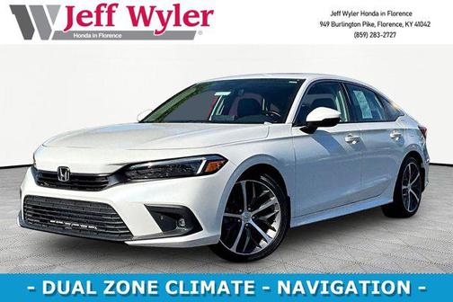 Platinum White Pearl 2023 Honda Civic Touring