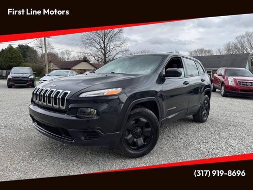 Brilliant Black Crystal Pearl Coat 2014 Jeep Cherokee Sport