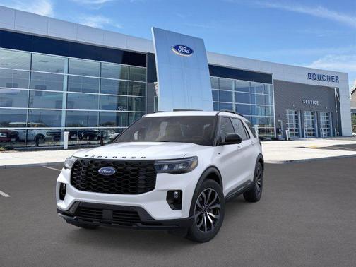 STAR WHITE MET TRI-COAT 2026 Ford Explorer ST-Line
