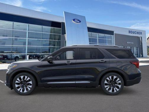 Agate Black Metallic 2026 Ford Explorer Platinum