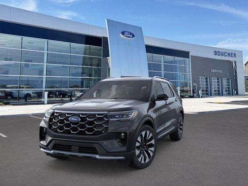 Agate Black Metallic 2026 Ford Explorer Platinum