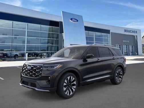 Agate Black Metallic 2026 Ford Explorer Platinum