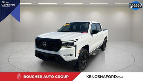 Glacier White 2023 Nissan Frontier SV