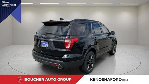 SHADOW BLACK 2017 Ford Explorer XLT