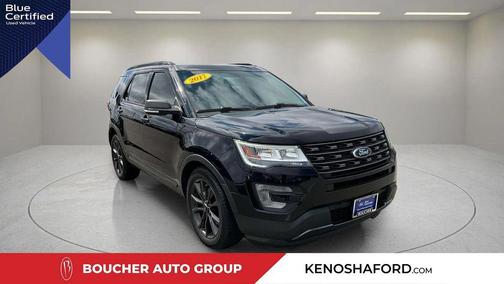 SHADOW BLACK 2017 Ford Explorer XLT