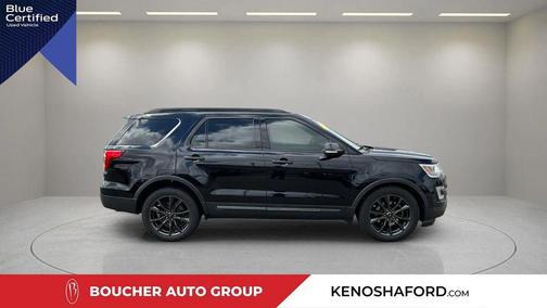 SHADOW BLACK 2017 Ford Explorer XLT