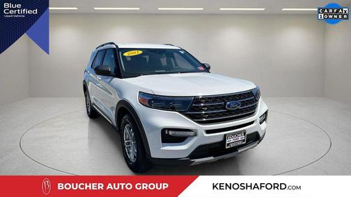 STAR WHITE MET TRI-COAT 2021 Ford Explorer XLT