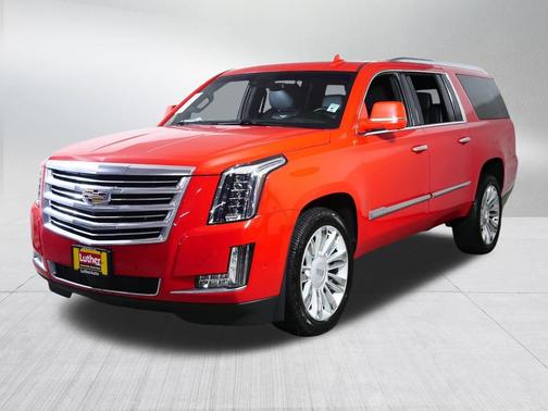Red 2018 Cadillac Escalade ESV Platinum