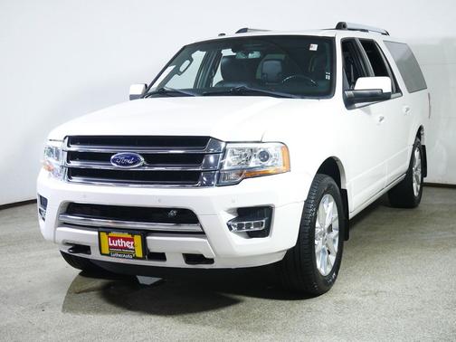 White Platinum Metallic Tri-Coat 2017 Ford Expedition EL Limited