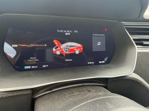 Red Multi-Coat 2014 Tesla Model S 85