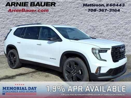 Glacier White 2026 GMC Acadia Elevation