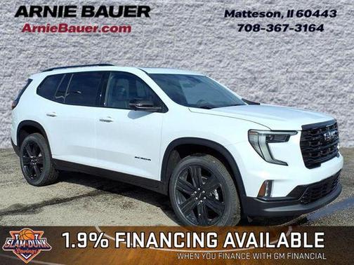Glacier White 2026 GMC Acadia Elevation