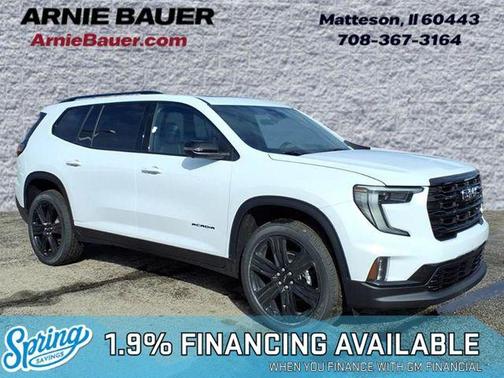 Glacier White 2026 GMC Acadia Elevation