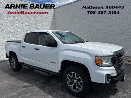 Summit White 2021 GMC Canyon AT4 w/Leather