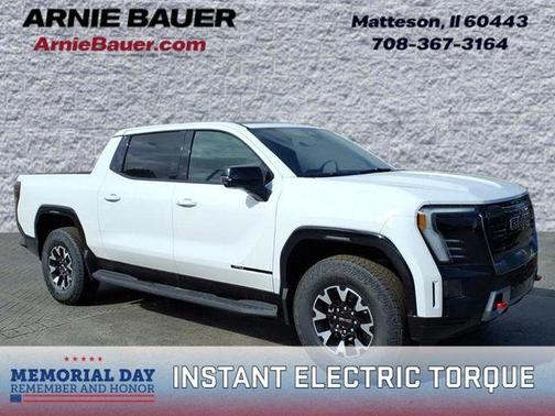 Summit White 2026 GMC Sierra EV AT4