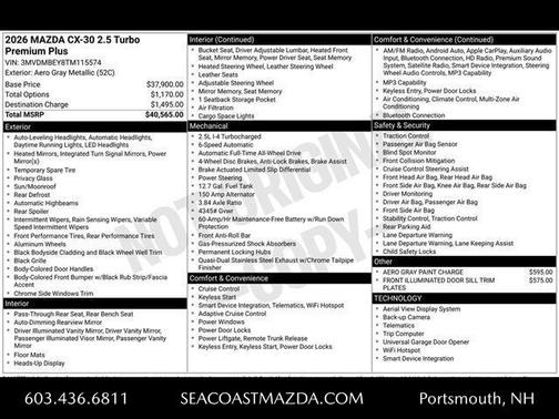 2026 Mazda CX-30 Premium Package