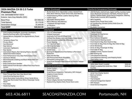 2026 Mazda CX-30 Premium Package