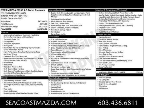 2023 Mazda CX-50 2.5 Turbo Premium Package