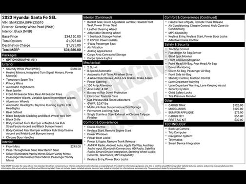 2023 Hyundai SANTA FE SEL