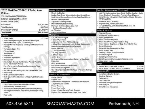 2026 Mazda CX-30 AE T