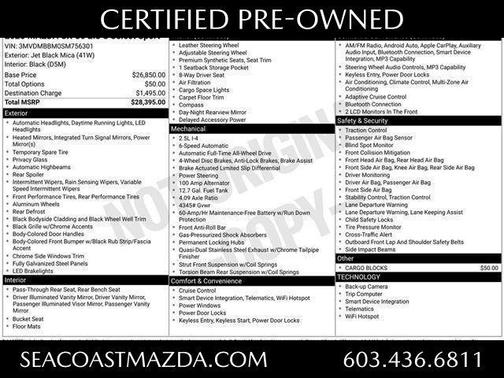 Jet Black Mica 2025 Mazda CX-30 Select