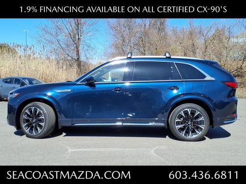 Deep Crystal Blue Mica 2025 Mazda CX-90 3.3 Turbo S Premium Package