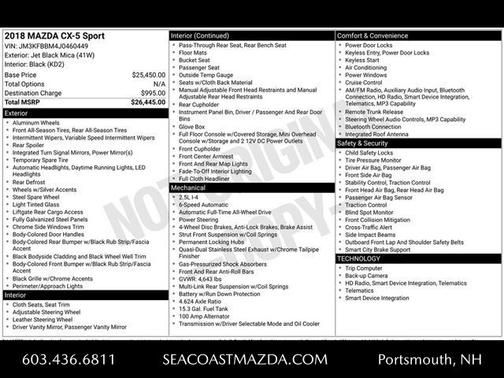 2018 Mazda CX-5 Sport