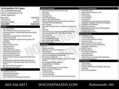 2018 Mazda CX-5 Sport