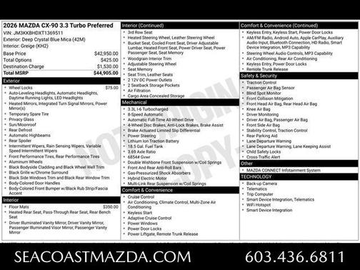 2026 Mazda CX-90 Preferred