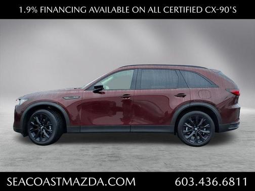 Red 2025 Mazda CX-90 3.3 Turbo Premium Sport
