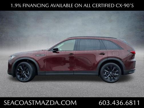 Red 2025 Mazda CX-90 3.3 Turbo Premium Sport