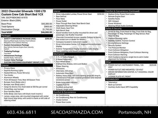 2022 Chevrolet Silverado 1500 Limited Custom