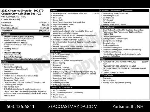 2022 Chevrolet Silverado 1500 Limited Custom