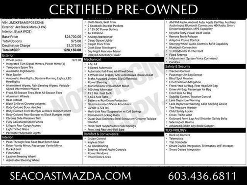 Jet Black Mica 2023 Mazda CX-5 2.5 S