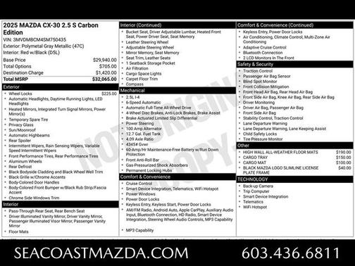 2025 Mazda CX-30 2.5 S Carbon Edition